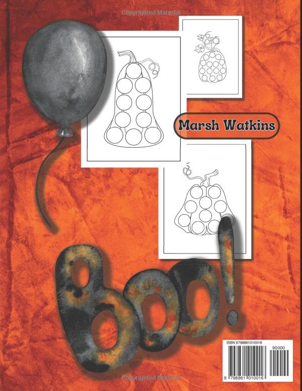 Dot Markers Halloween Coloring Book: Easy Toddler and Preschool Kids Paint Dauber Coloring Book (Halloween Dot Marker Coloring) (Dot Markers Book) image 3