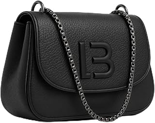 حقيبة كروس نسائية بنمط جلد، مع سلسلة حقيبة كتف عصرية