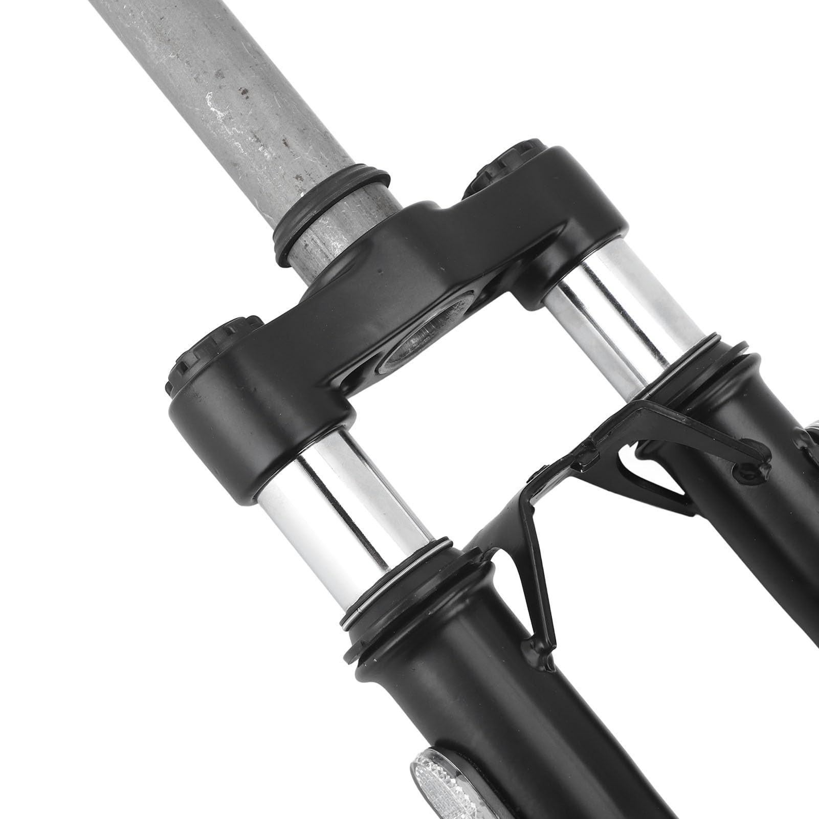 Dilwe Amortisseurs Avant, Kit de Suspension de Fourche Réglable en Acier Inoxydable pour Remplacement de Support de Scooter électrique