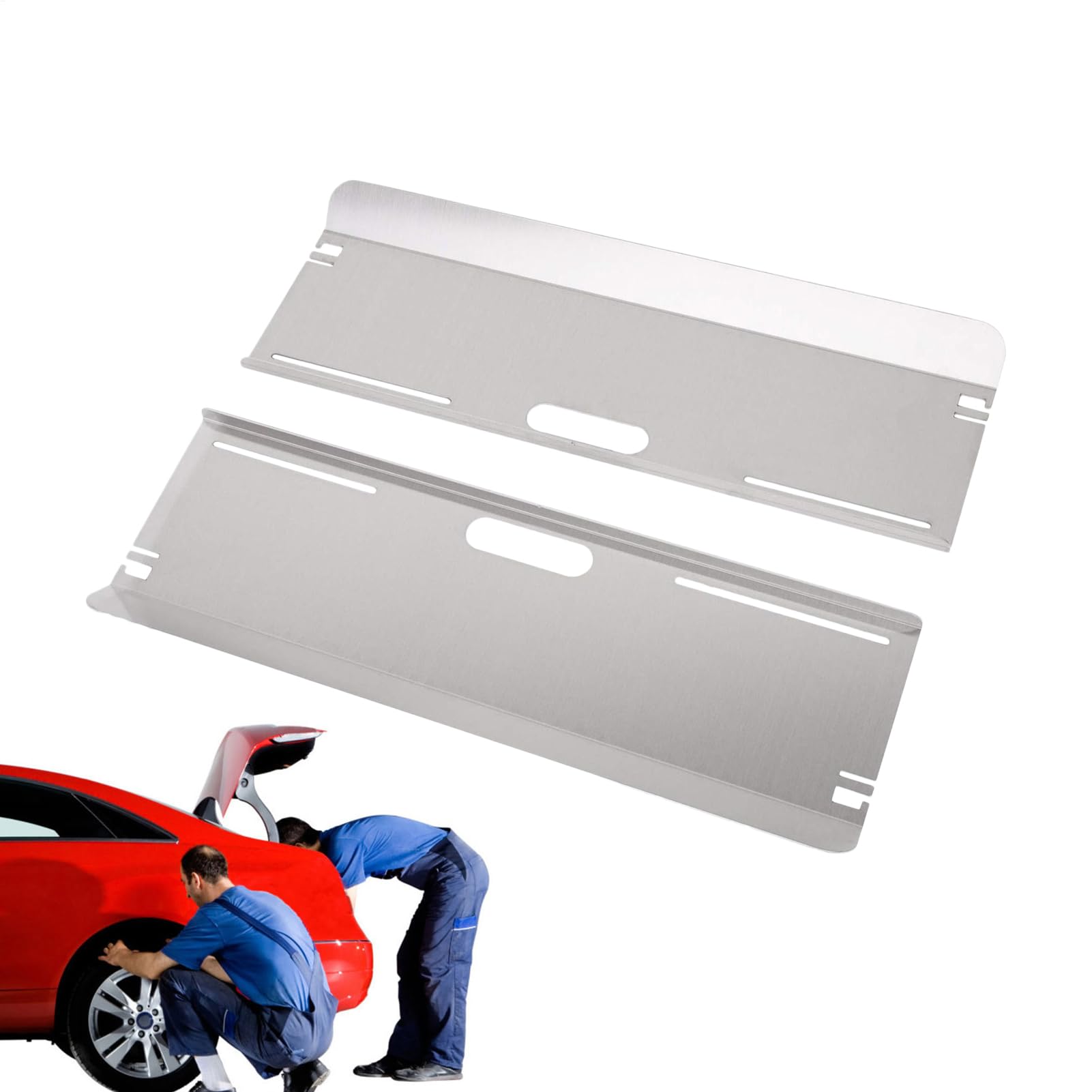 Genérico Alineador De Ruedas Escala Clara Ajustable Resistente | Kit De Placa De Alineación De Ruedas Escala Clara Ajustable Resistente Para Coche, Camión, Vehículo, Garaje Y Hogar