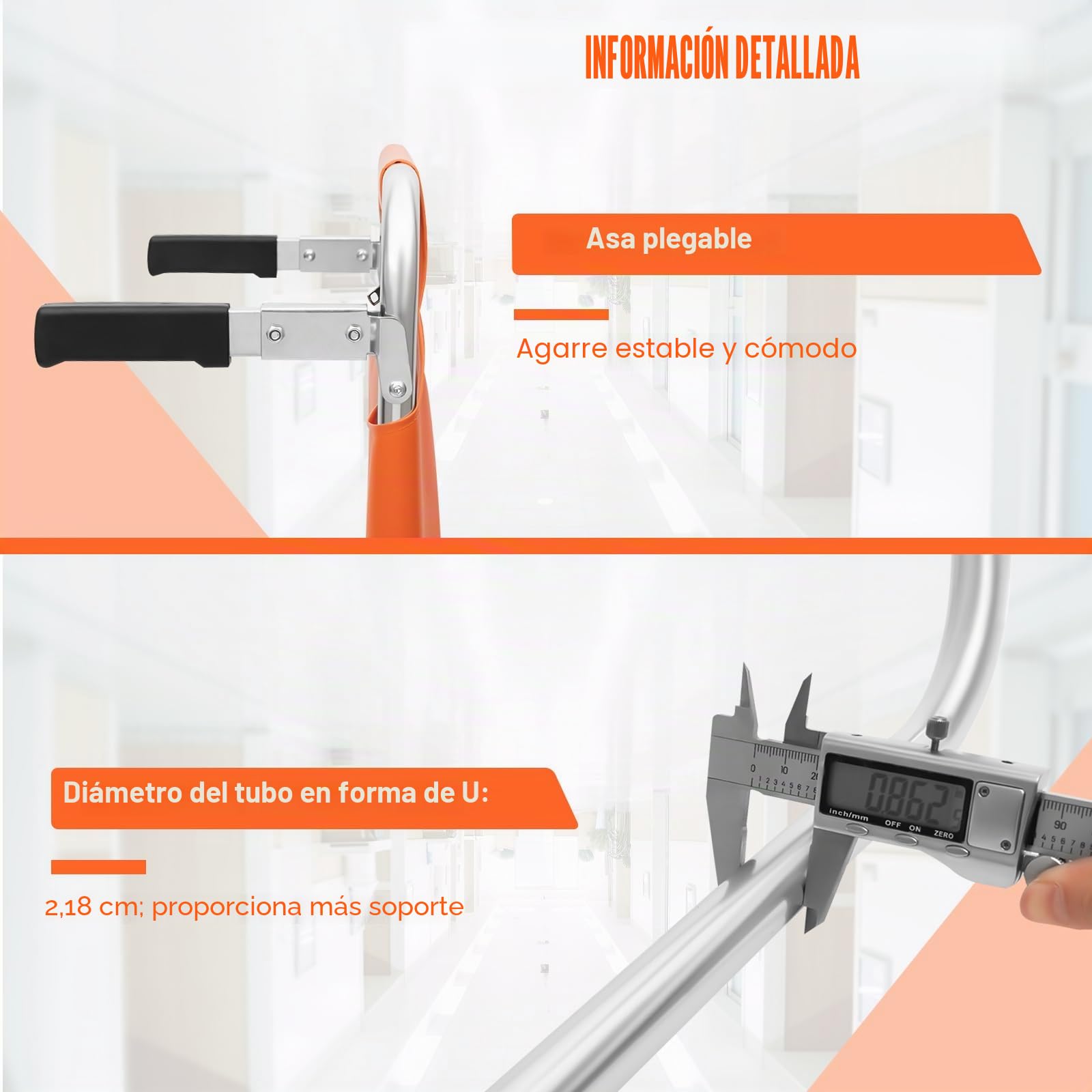 EMS - Silla de escalera plegable para escaleras, con cinturones de seguridad, multifuncional, de emergencia