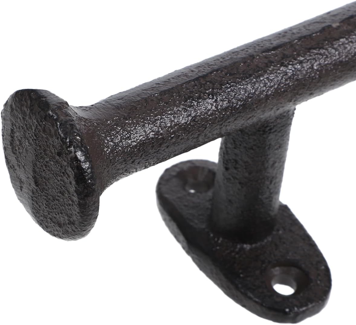 COHEALI Cast Iron Gate Handle 11.81 Inch Heavy Duty Rustic Barn Door Pull Vintage Outdoor Shed Fence Hardware with 4 Screws for Outdoor Shed Fence Garage Cabinet