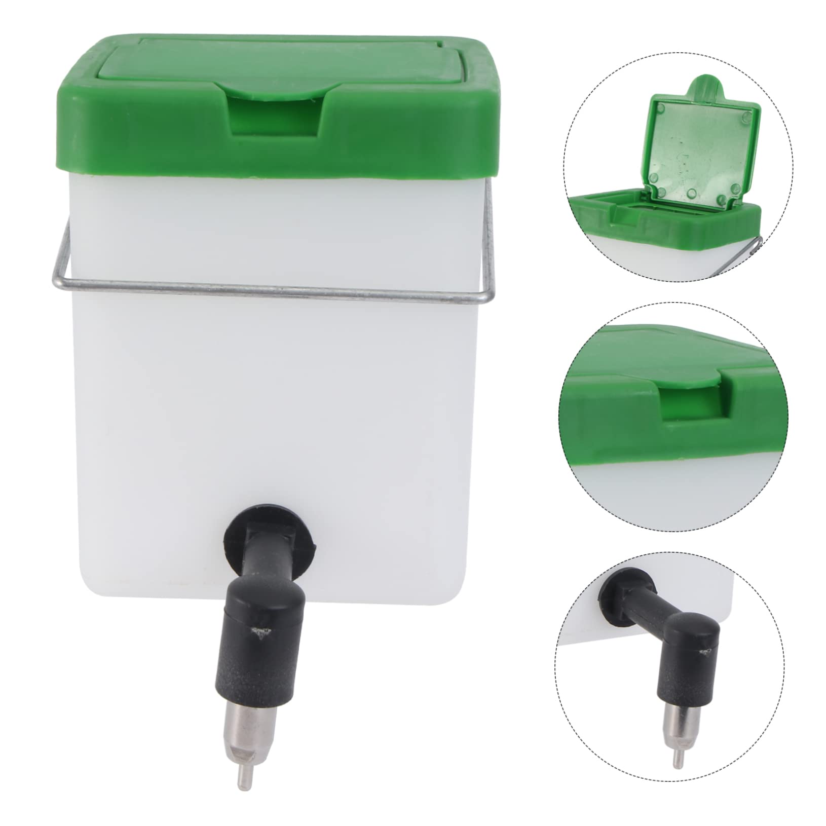 2stücke Automatischer Trinkbrunnen Für Kaninchen Umweltfreundlicher Wasserspender Mit Leichtem Design Aus Hochwertigem Material Leicht Zu Reinigen Leckagen