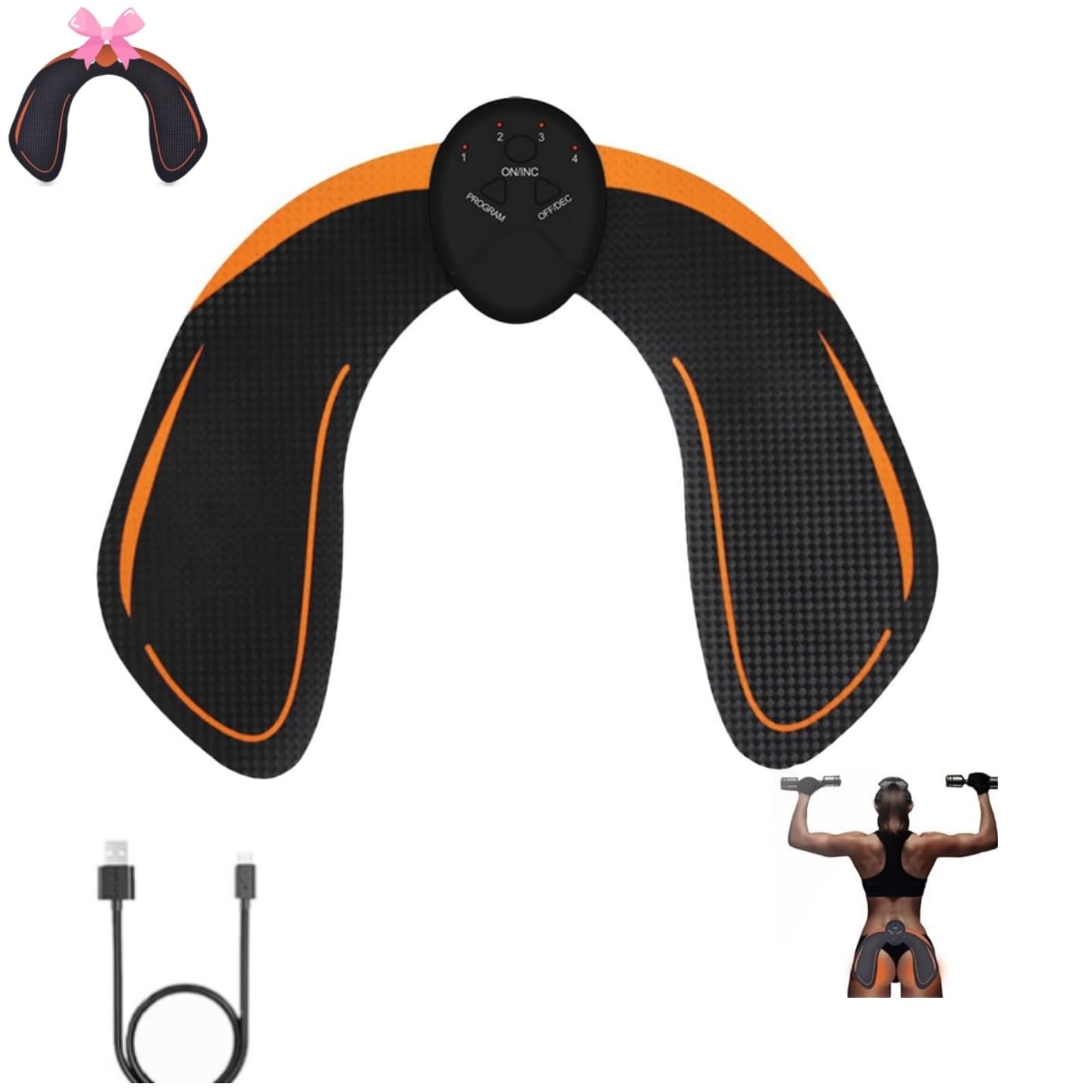 Zorvera Booty Trainer, Zorvera Booty Trainer for Women, Smart Booty Trainer for Workout Home Gym,Zorvera Smart Booty Trainer for Women, 6 Adjustable Modes Portable Booty Trainer (1set*Charging Model)