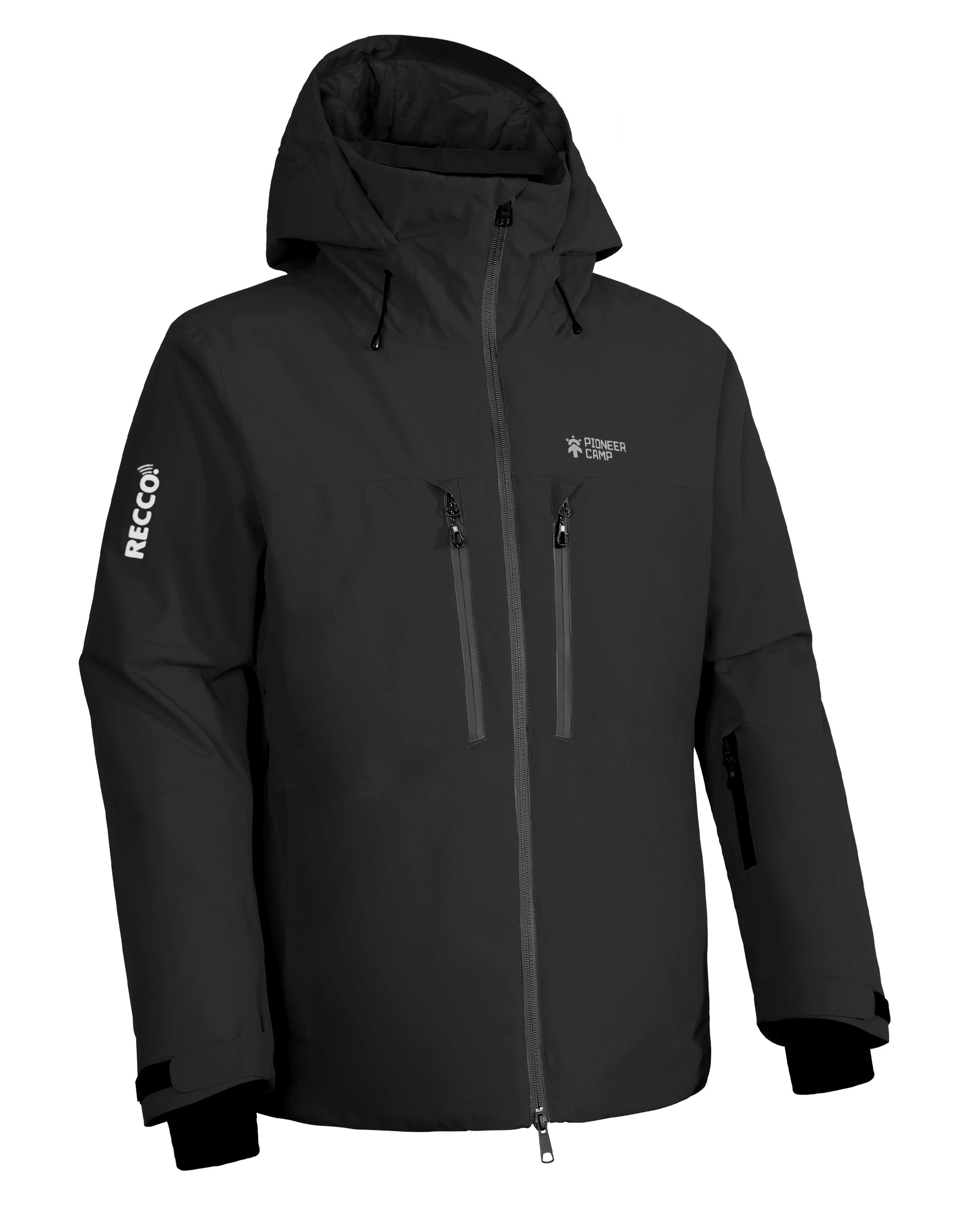 Pioneer Camp Men's Ski Jacket Waterproof Insulated Snowboard Gear Cold Weather Winter Warm Mountain Snow Coat