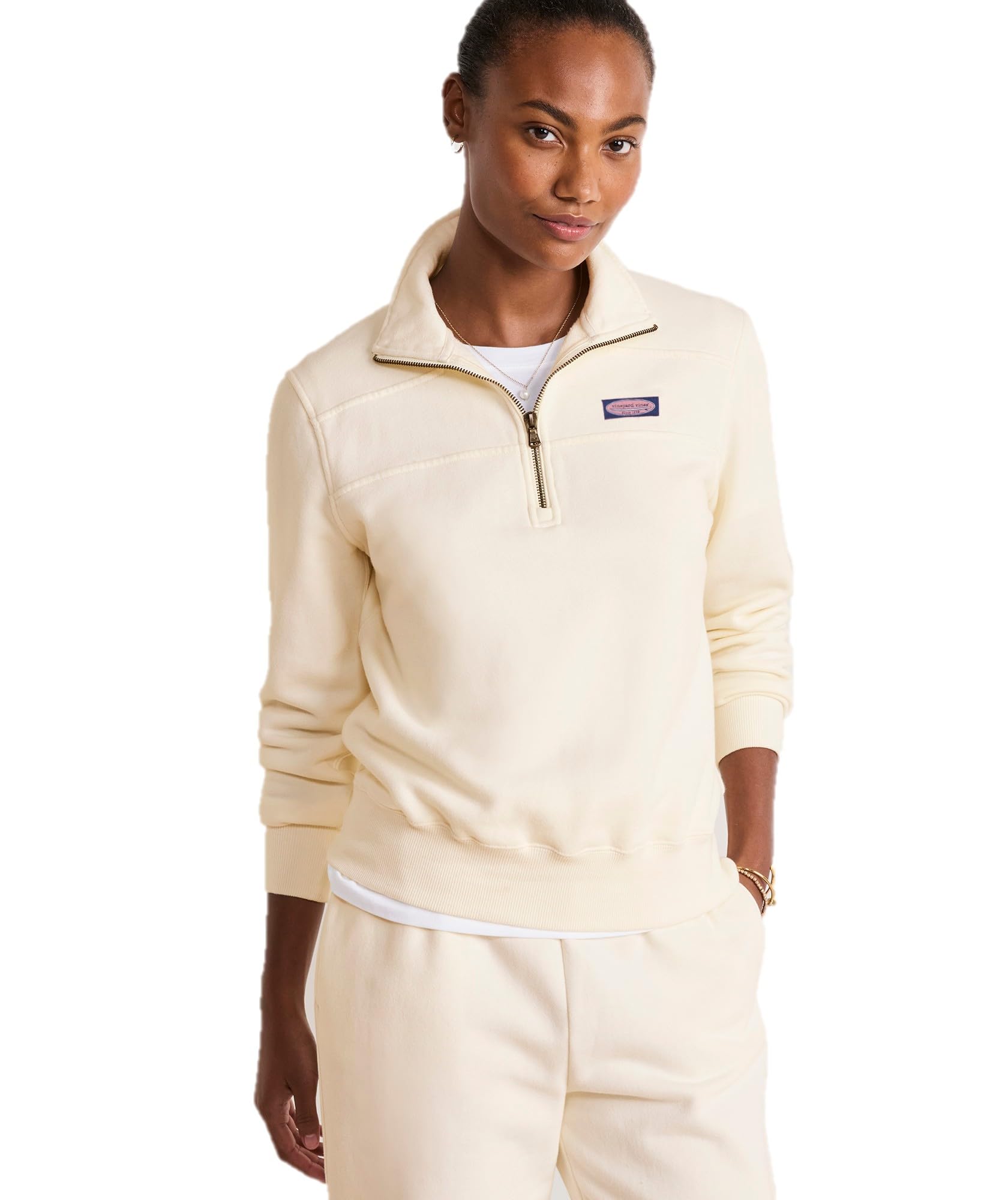 Vineyard Vines Women's Marshmallow Surf Terry Shep Shirt®, L