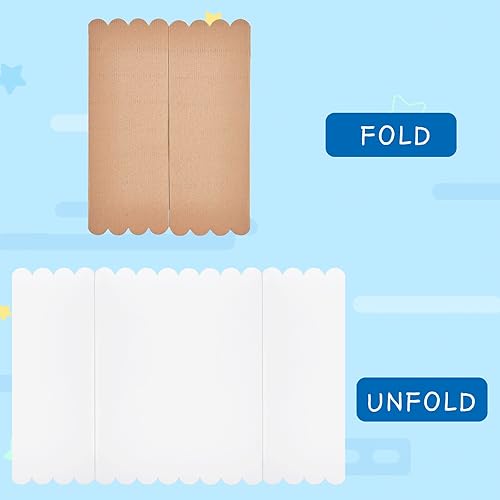 Miniatura 4 de Jutieuo 8 tableros de póster triple con cintas de doble cara, tableros de presentación corrugados de 16 x 24 pulgadas, tableros de exhibición