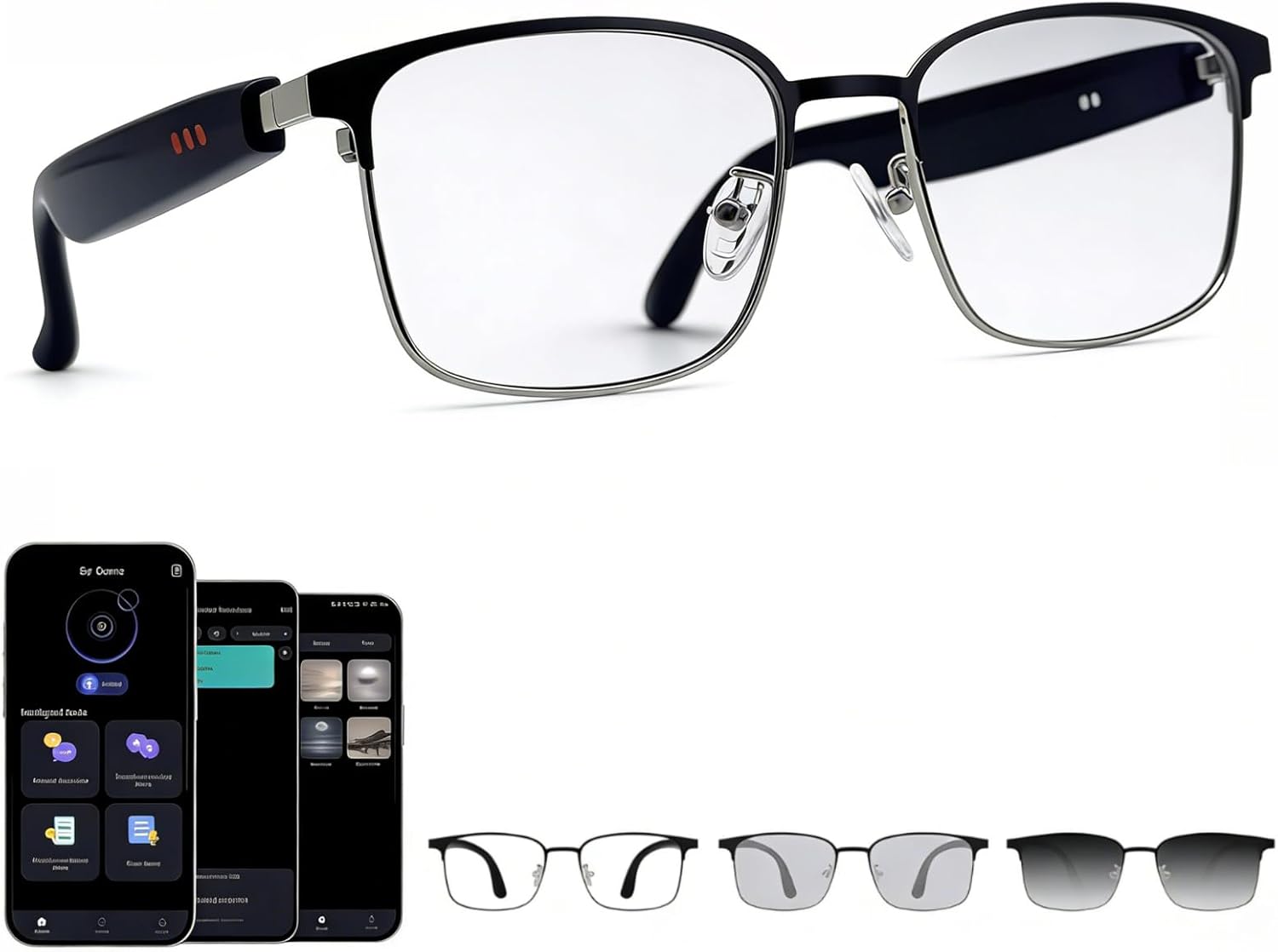 Smart Bluetooth Glasses with AI Translation