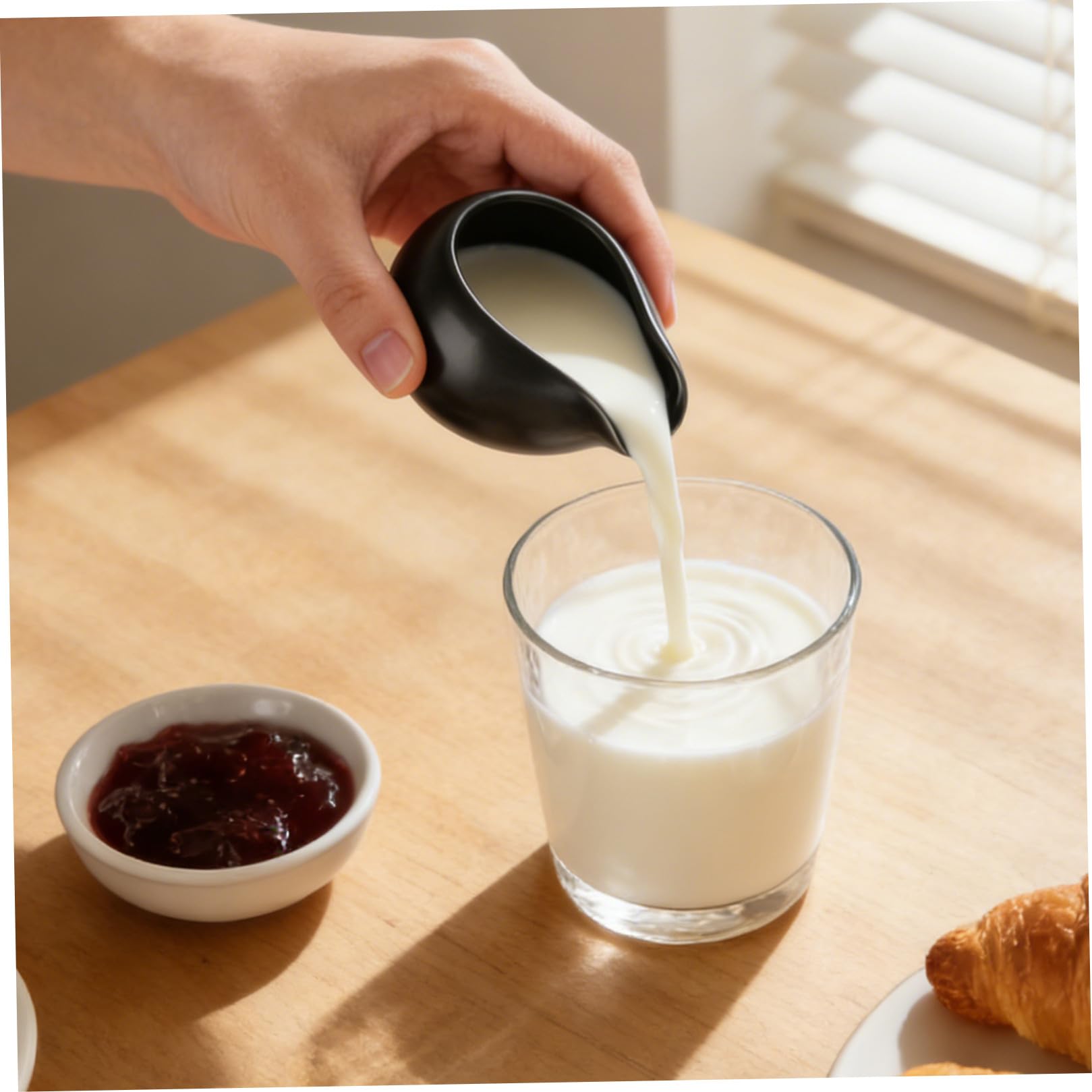 SHINEOFI Keramik Milchkännchen 3 Stück mit Ausgießer Vintage Design zum Servieren von Milch und Soße bei Familien und Grillfesten