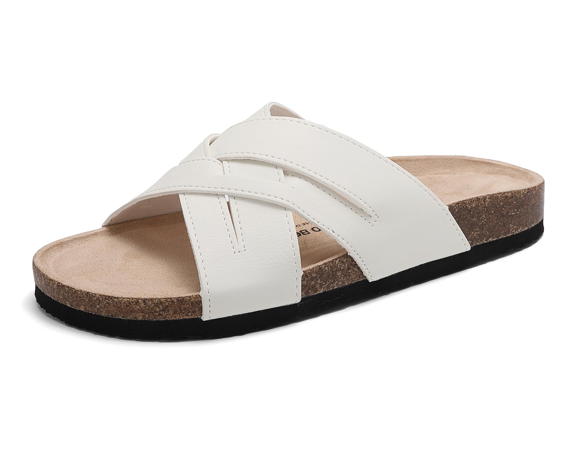 ARRIGO BELLO Mules Mujer Cómodas Sandalias de Cuero Zapatillas Antideslizantes de Moda Verano Aire Libre PantuflasTalla 36-41