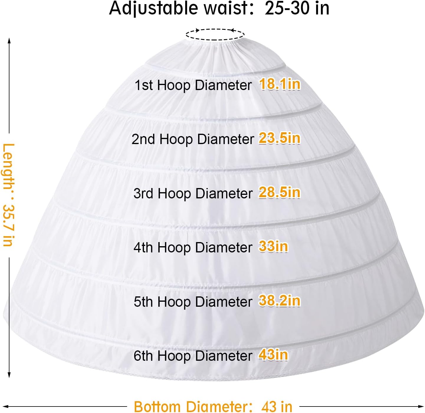 VeMee Women Wedding Petticoat Crinoline Underskirt Slips Underskirt for Women - Image 4