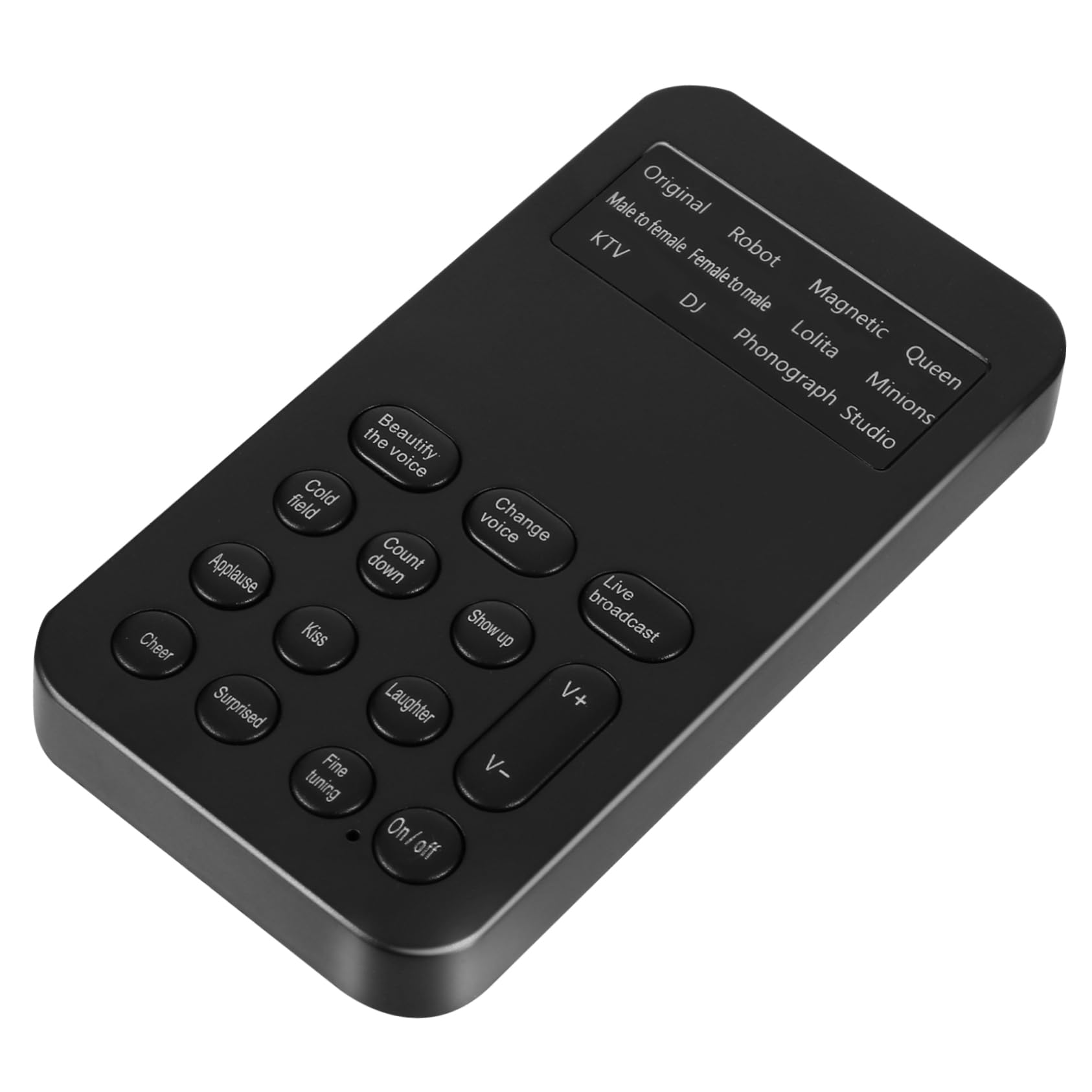 TEHAUX Karaoke Voice Change Sound Effect Machine External Voice Changer Mic Mini Sound Effects for Recording No Software Needed