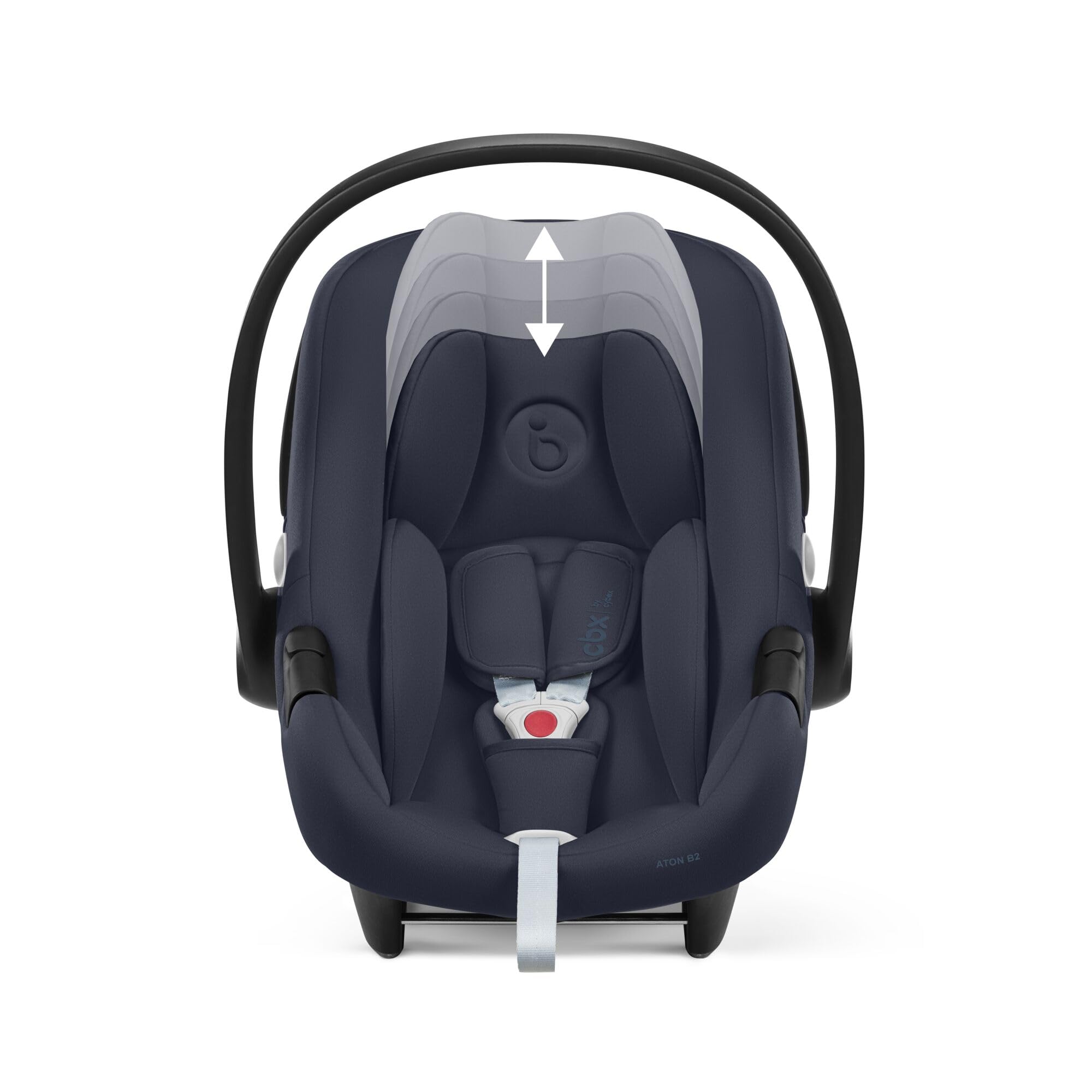 CBX by CYBEX Babyschale Aton B2 i-Size mit Base One, Inkl. ISOFIX-Basis und Neugeboreneneinlage, SensorSafe kompatibel, Ab Geburt bis ca. 24 Monate, Max. 13 kg, Blau