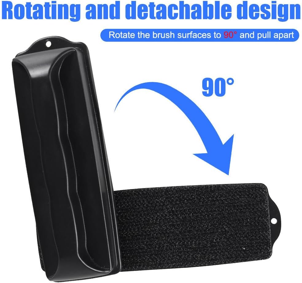 MiOYOOW Aquarium Magnetic Cleaner, Rectangular Fish Tank Clean Brush Super Magnet Algae Scrubber for Glass Thickness Up to 10mm