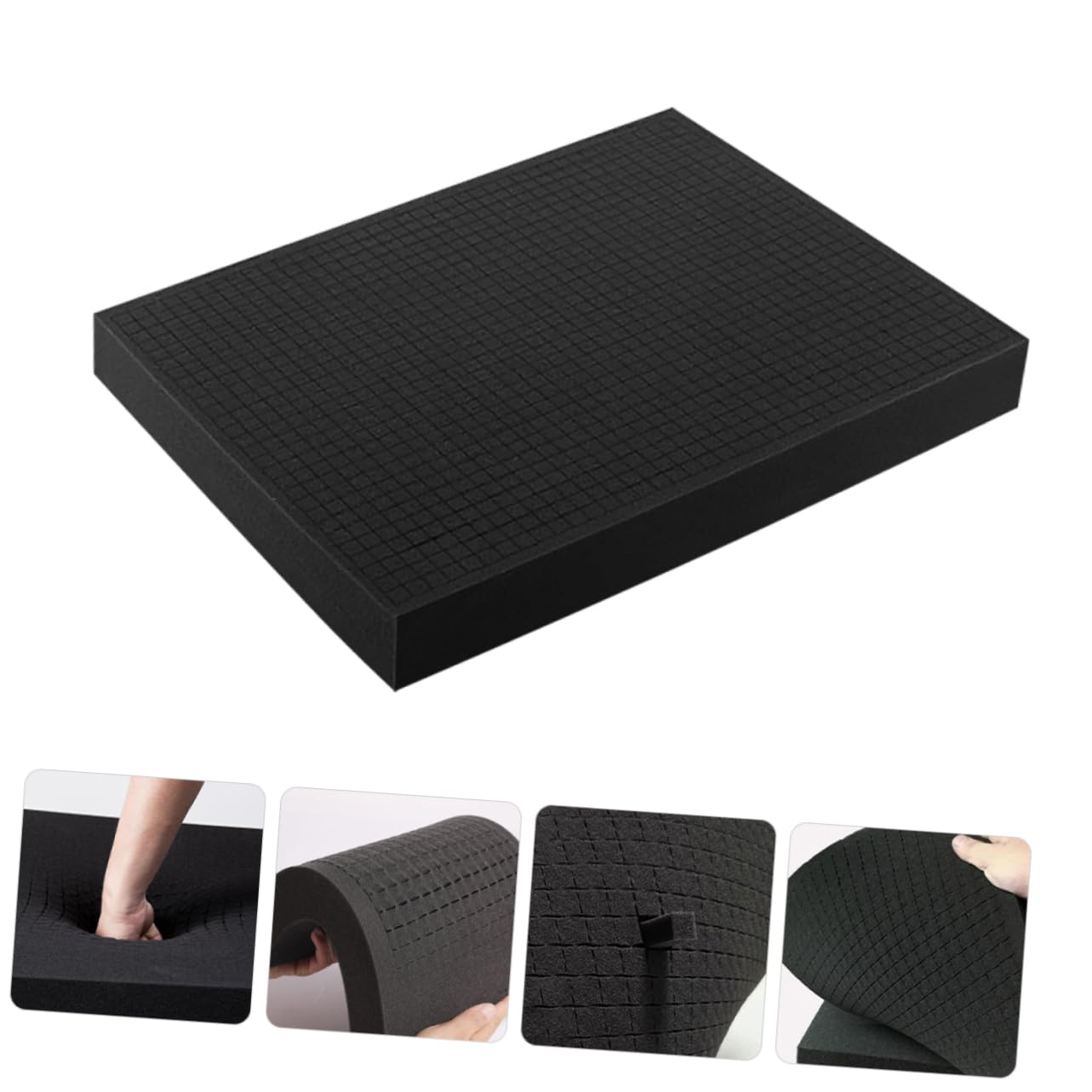 Feuilles de Mousse D’emballage Noires 2 Pièces en Polyuréthane