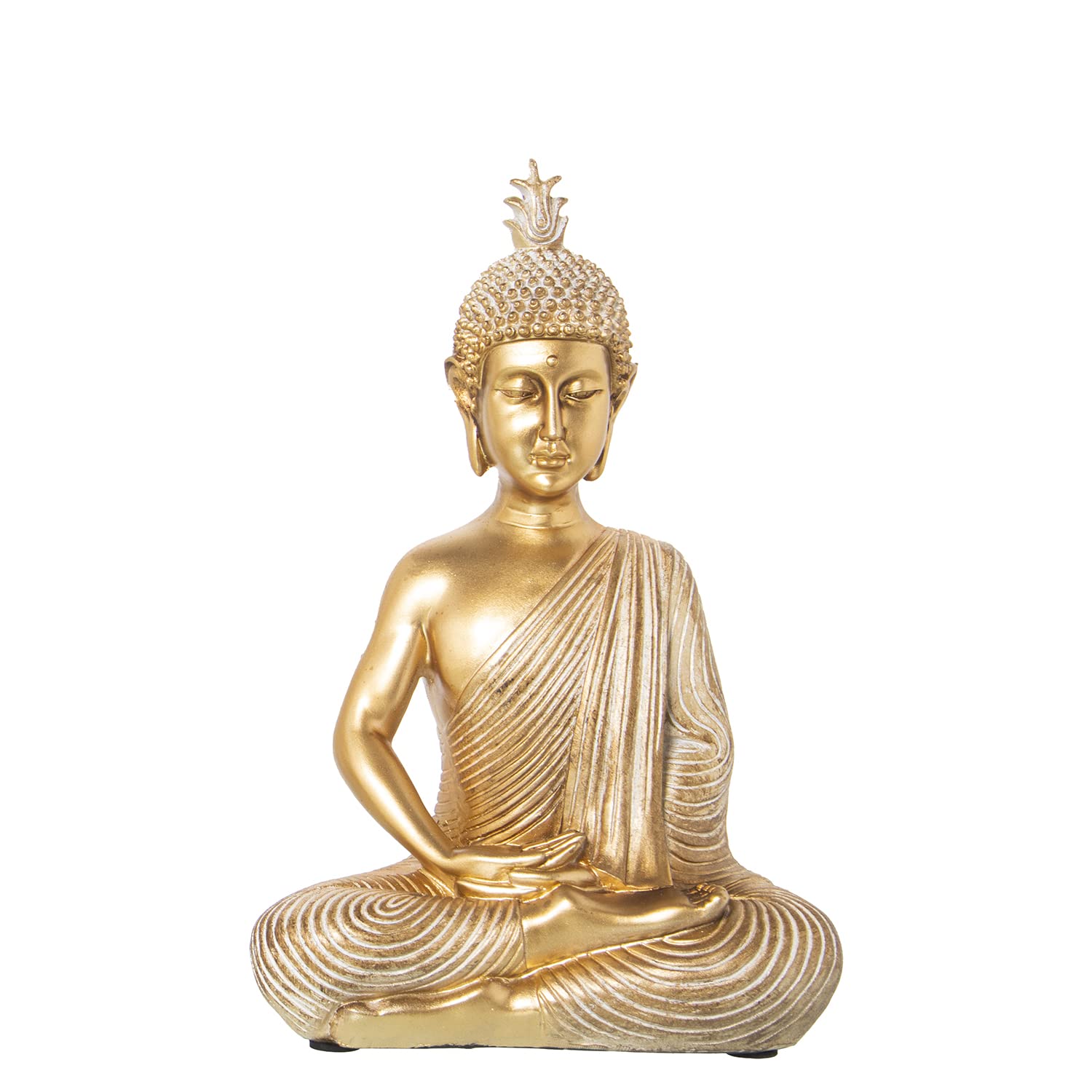 AlexandreHouse Figure Resin Buda Dorada 17 x 10 x 26 cm