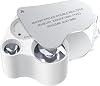 SOME 30 x 60 x Jeweler Magnifier with LED Light - For Jewelry, Gems, Rocks, Stamps, Coins, Antiques, Models and Photos