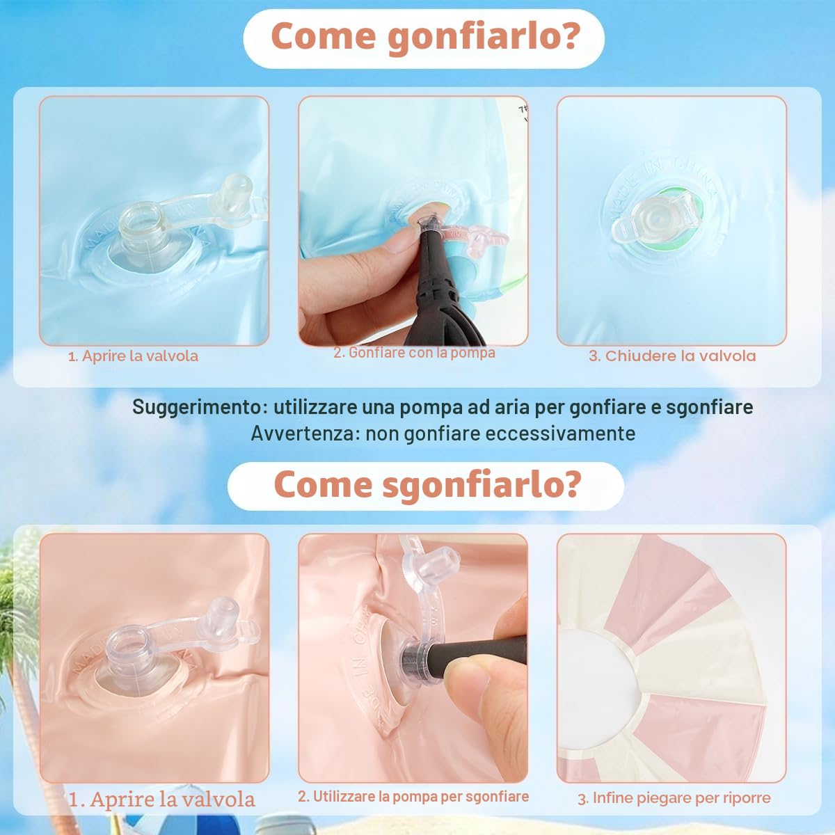 Anello di Nuoto Gonfiabile Salvagente Adulto, Strisce retro PVC gonfiabile Anello da Nuoto, piscina gonfiabile per feste estive in spiaggia e in piscina