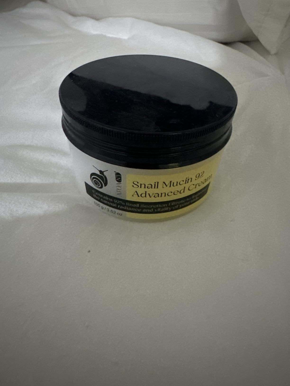 XIAMOFUZHOU Snail Mucin 92% Repair Serum Cream - Face Moisturizer Hydrating Anti Age Firming Wrinkle Reduction Daily Repair Snail Mucin Face Cream for Dry & Sensitive Skin, All Skin Types-100 g/3.52 oz