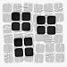 DONECO TENS Unit Pads 2X2 48 Pcs Replacement Pads Electrode Patches for Electrotherapy