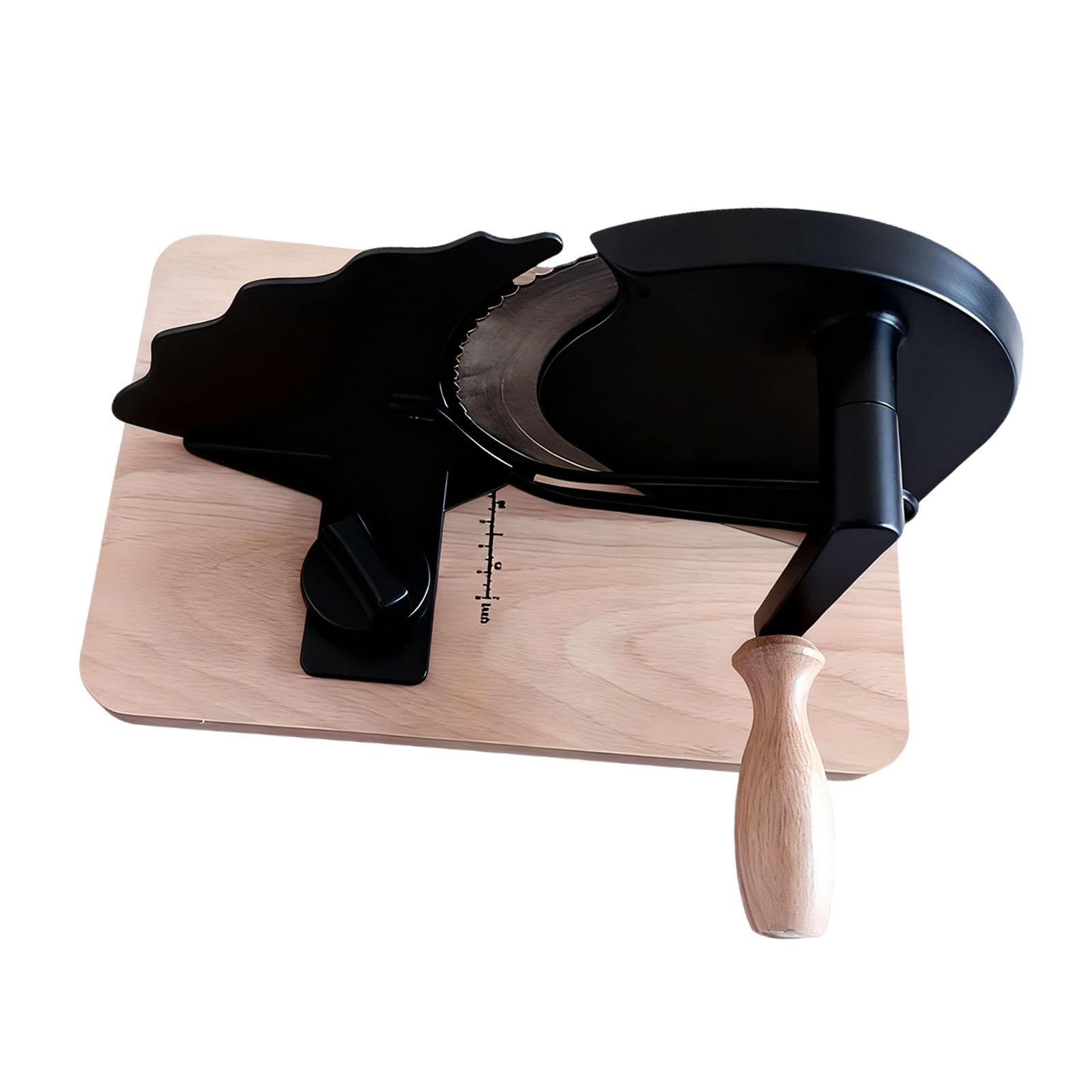 Cuchilla Para Pan Con Manivela Regulable De Acero Inoxidable,negro