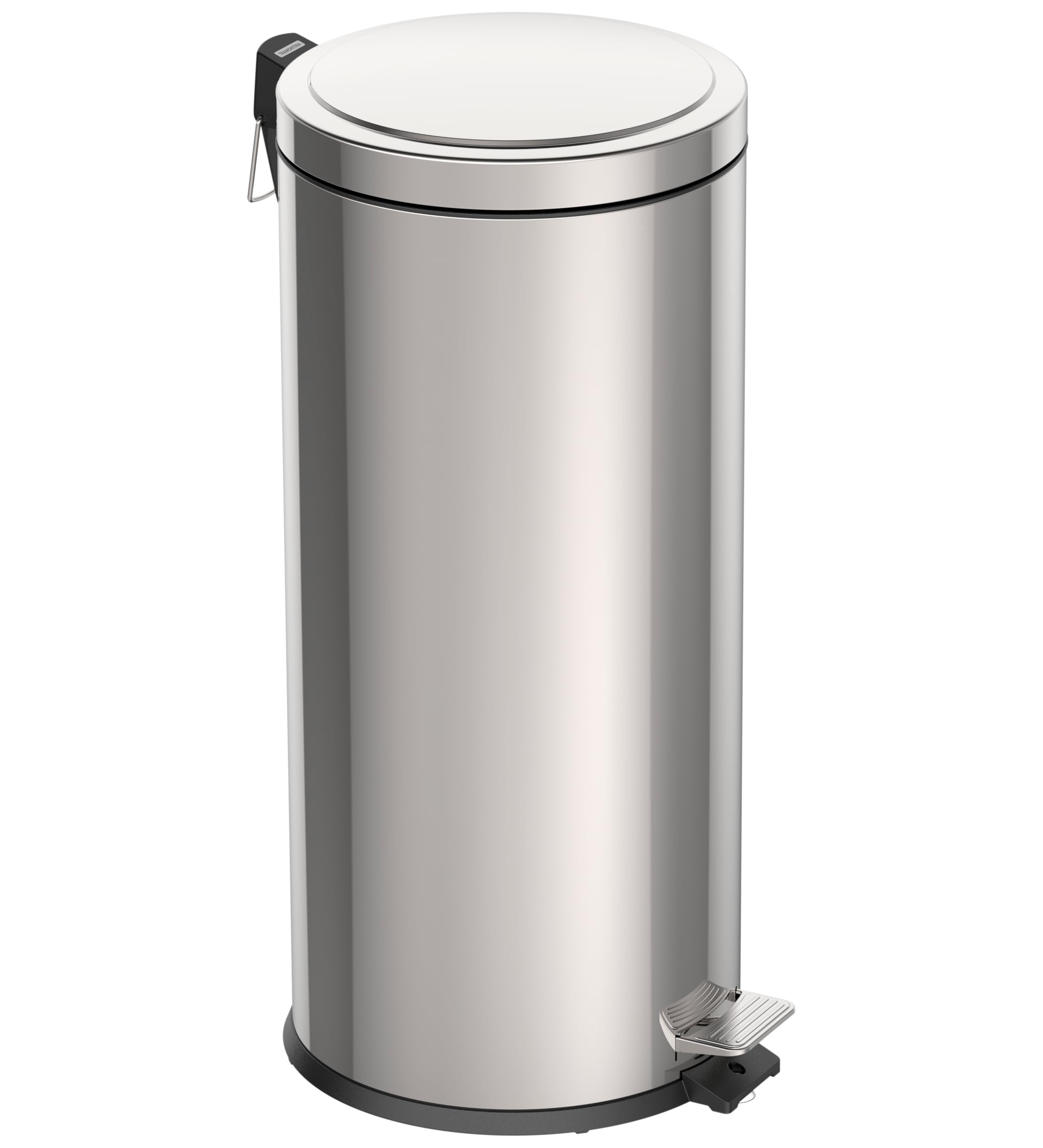 30L Pedal Bin – Stainless Steel Kitchen Waste Bin with Lid, Removable Inner Bucket, 29.5 cm Diameter x 65.5 cm Height, 94538130