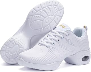 Womens Dance Sneakers Jazz Shoe，Sneakers Dance Shoes Ladies Flying Woven Mesh Comfort Modern Jazz Dance Shoes Girls Ladies Outdoor Sneakers