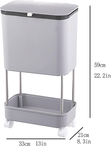 Miniatura 7 de Cubo de compost de cocina para compostaje, papelera extraíble para cocina del hogar, papelera extraíble, cubo de basura multifuncional en capas,