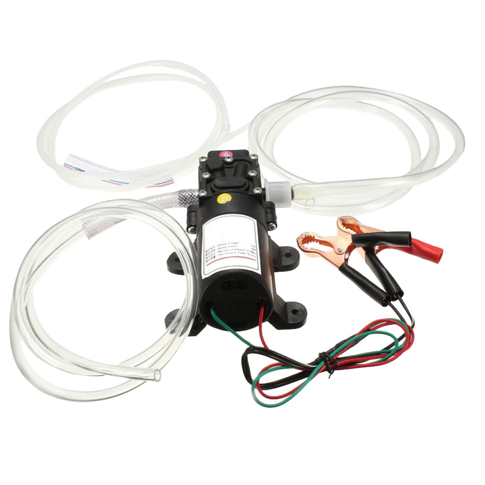 CVFRDD Diaphragm Pump 12V 60W Oil Fluid Scavenge Pump Extractor Exchange Transfer Suction & Tubes For Auto Car Boat Truck