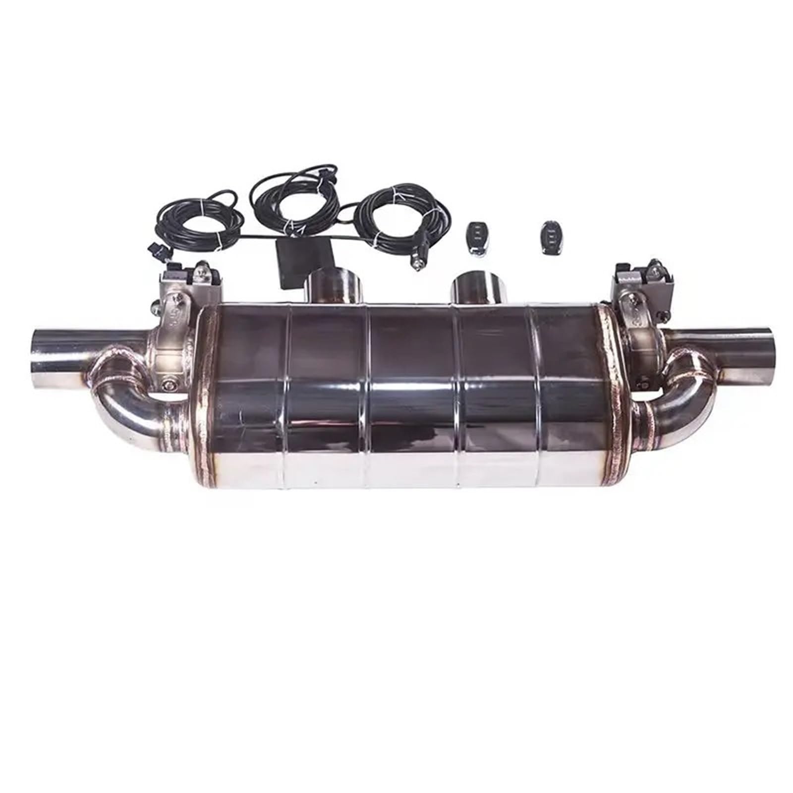 Turbo Splitter Zawór Do 2.5 3.0 3.5 4.0 5.0 i poprawy dźwięku Tłumik zaworu samochodowego układu wydechowego Zawory przedmuchowe silnika samochodowego(C)