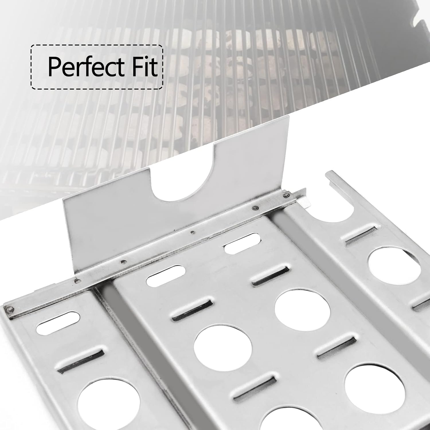 Hongso Stainless Steel Heat Plate Shield for Lynx L27 L36 LBQ36 L42 Models (16 7/8" x 9 1/2"), Lynx Grill Parts for L30 CS30 L30PSP L30APSFR LBQ27 LBQ27FR L54 Gas Grill, Lynx BBQ Parts for LBQ48 Model