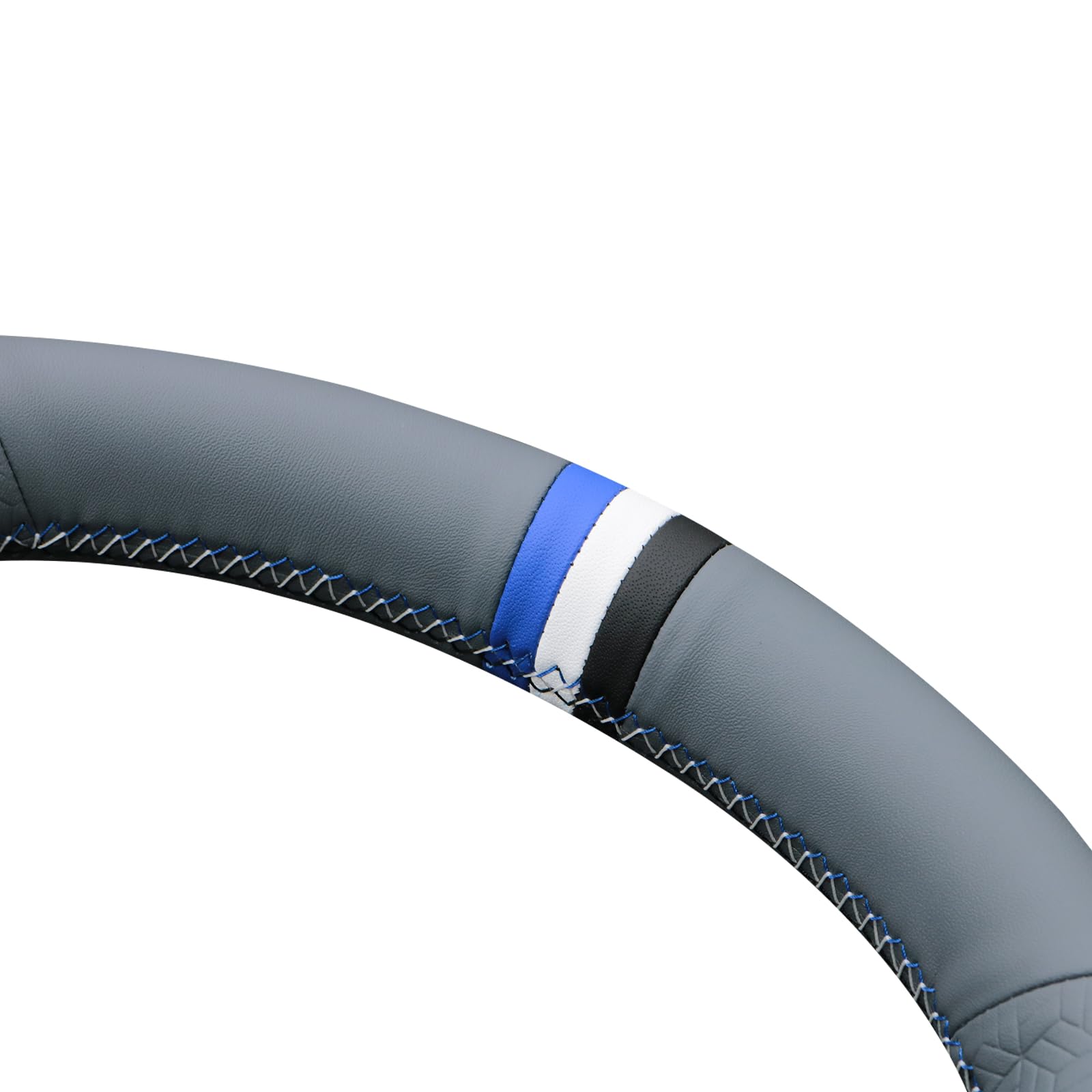 MEWANT Housse de volant cousue à la main pour Tesla Model 3 2017-2023/Model Y 2020-2023 pour Tesla Model 3/Y Accessoires