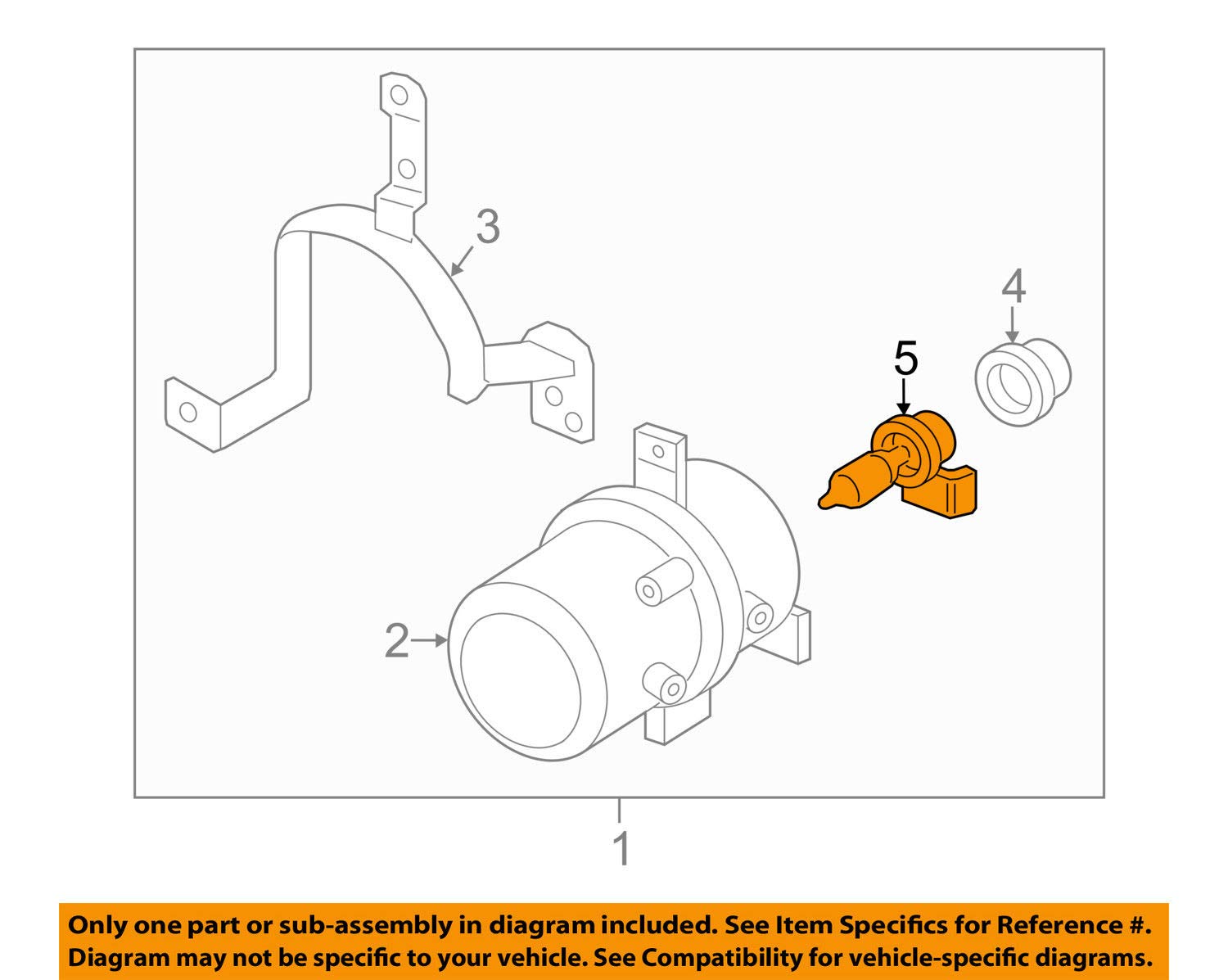 2005-2018 Kia Fog Lamp Bulb 18649-55009
