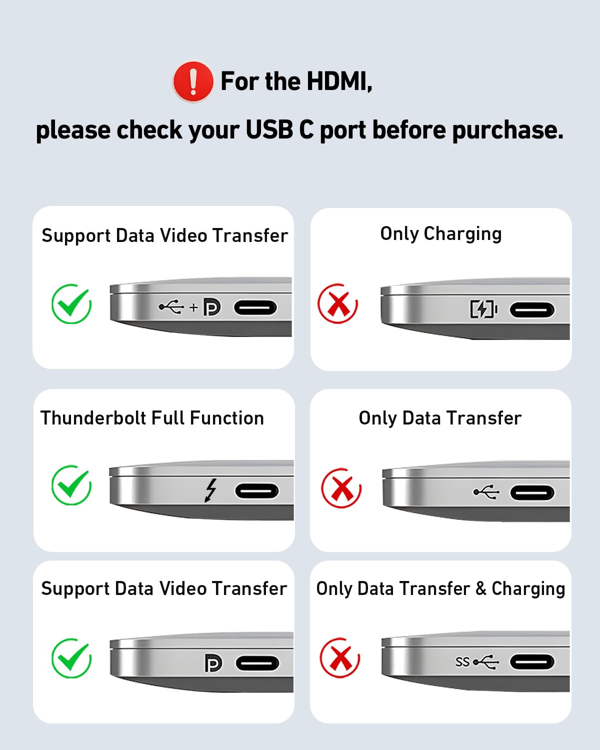 BENFEI Support pour ordinateur portable avec Station d'accueil USB C 7en1, HDMI 4K@60Hz, 100W PD, 10Gbps USB C 3.2 & USB A 3.2 Compatible MacBook Pro Air iPad Pro XPS Thinkpad