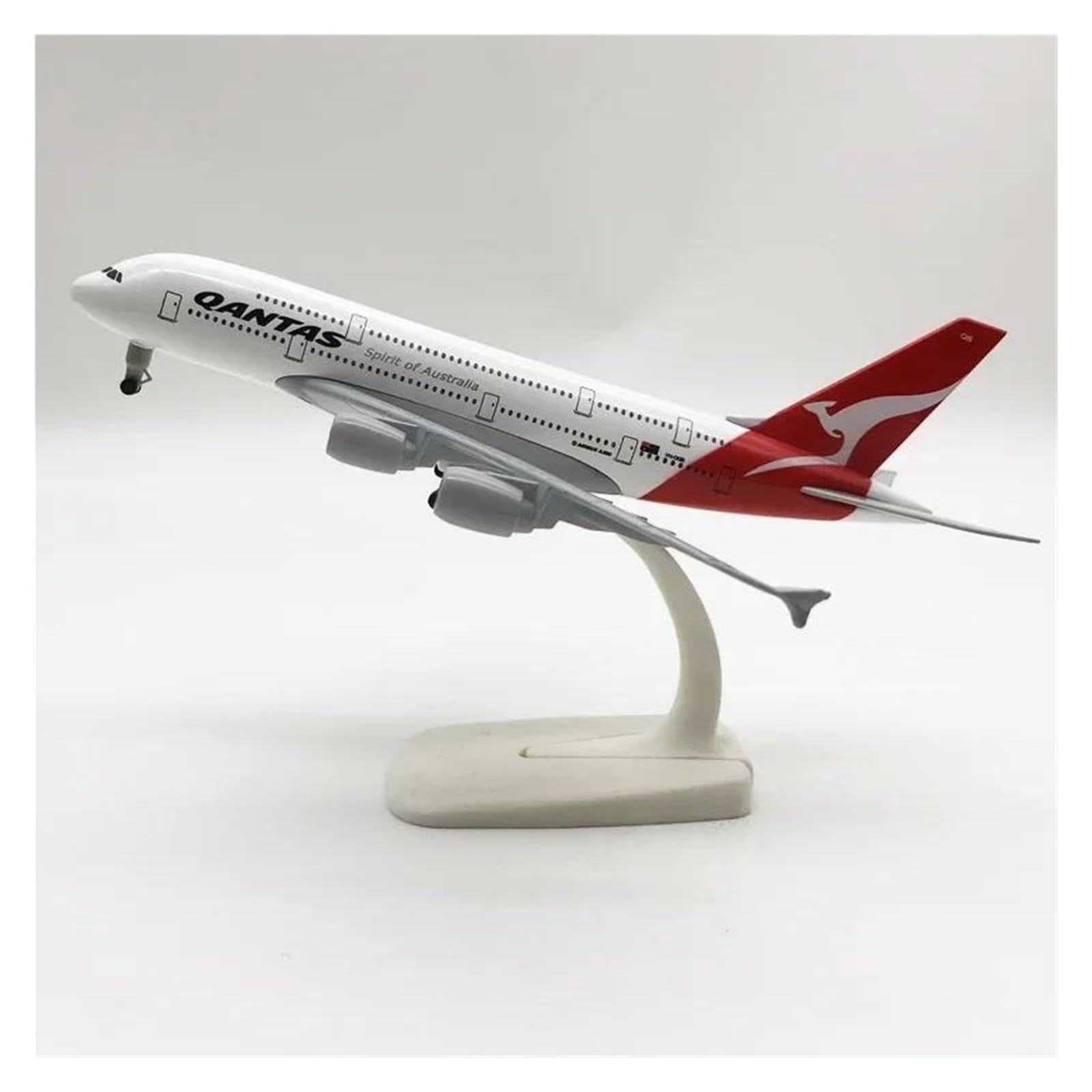 JIFEICHUAN Decorated airplane models 20cm For Air Australian Qantas 380 Die-cast Alloy Aircraft Model Commemorative Gifts