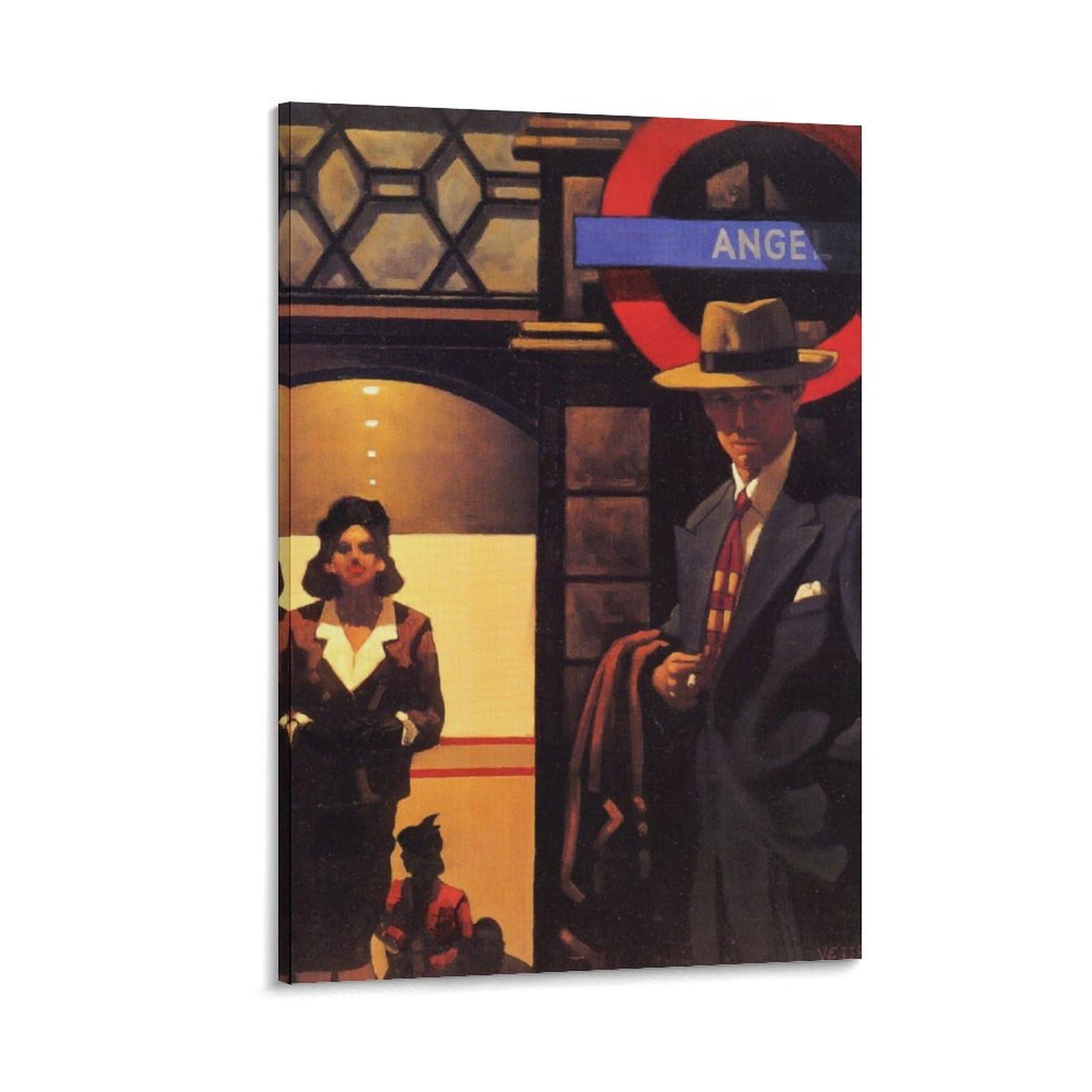 Angel by jack_vettriano Wall Art Prints Poster Artworks Picture Print Poster Wall Art Painting Canvas Decor Home Posters 08x12inch(20x30cm)