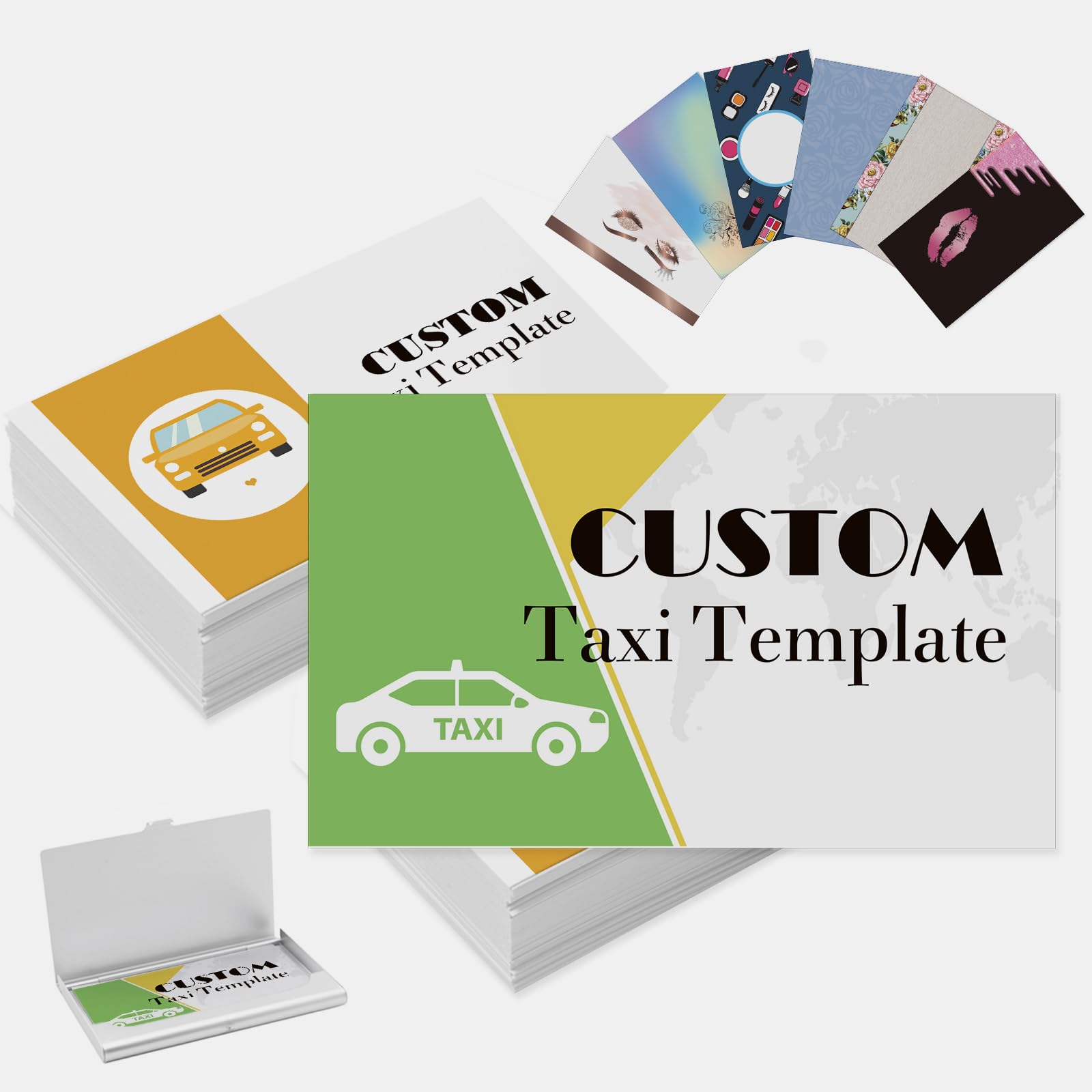 Custom Business Cards Customized with Logo Photo Personalized Business Card Taxi Customizable 1000 500 200 100 Double Sided Printable Waterproof Cards