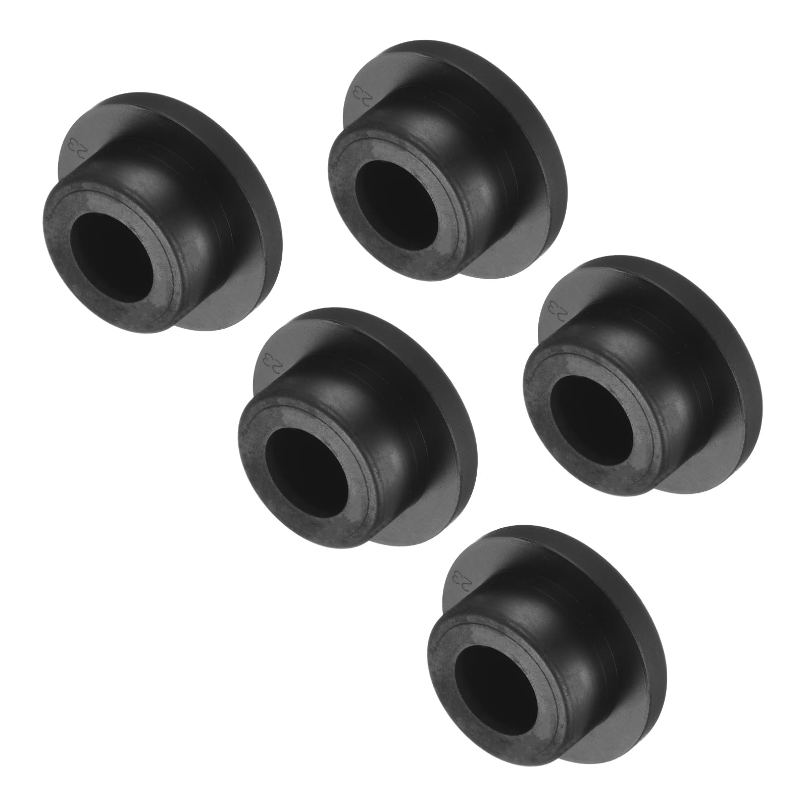 uxcell High Temp Silicone Plug Mount Dia 23mm/0.91 inch t Shaped Rubber Stopper Hole Plugs for Powder Coating Plating Waterproof Plugs Sealing Plugs Black Pack of 5(OD 33mm)