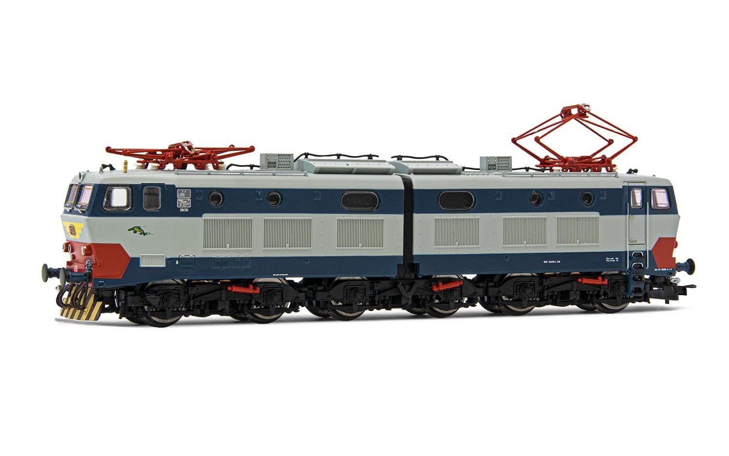 Rivarossi HR2968 FS, E.656 4a serie livrea originale, senza grondaia, con ammortizzatori, ep; locomotiva elettrica V