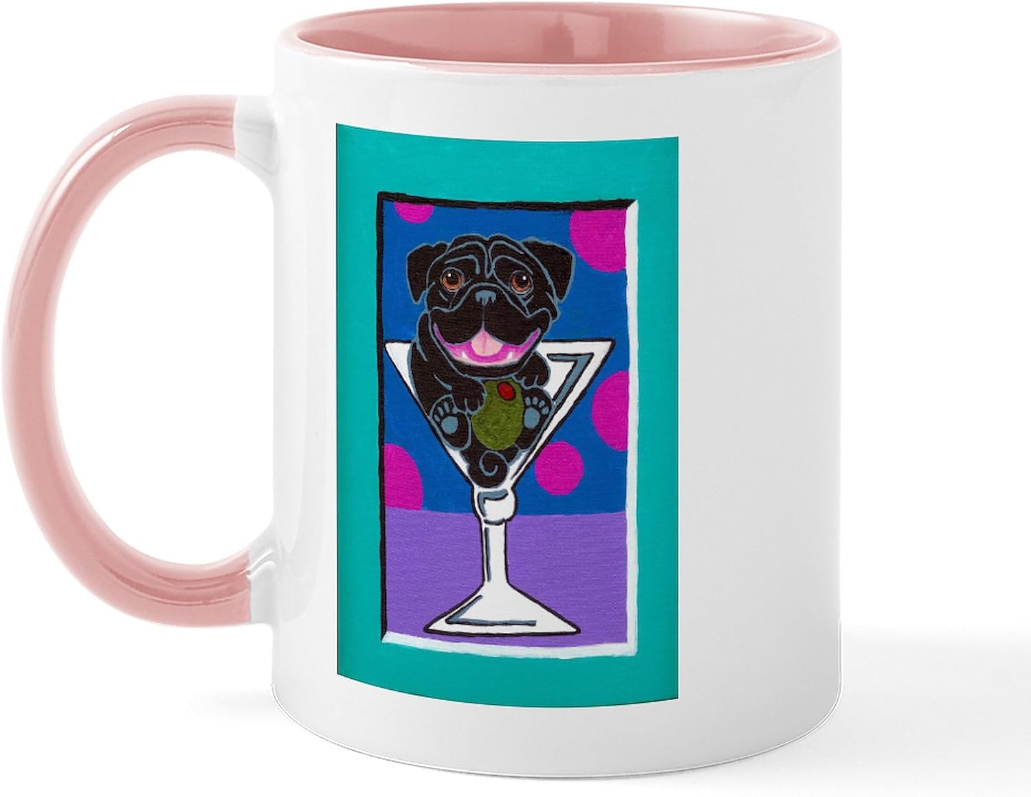 CafePress Santa Girl Martini Mug 11 oz (325 ml) Ceramic Coffee Mug