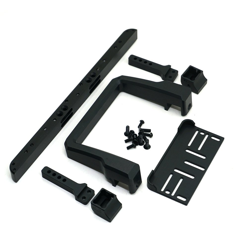 AXspeed Pare-chocs Avant En Aluminium CNC Pour TRX-4 – Support De Treuil Réglable, Renfort Pour RC Crawler