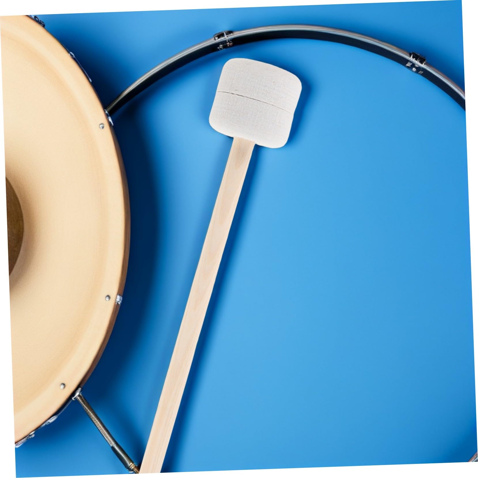 4 Pièces Mallets Bois avec Tête Feutre pour Timpani et Grosse Caisse Baguettes Percussion Légères pour Orchestres et Groupes de Musique