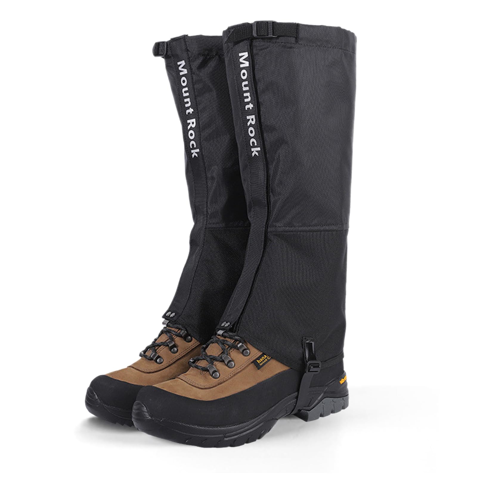 CIYIN Ghette da Escursionismo, Ghette per Gambe Impermeabili Oxford 600D, Regolabili Ghette Traspiranti per Unisex con Cinturino per Piedi in TPU, per Caccia,Escursionismo, Alpinismo, Sci