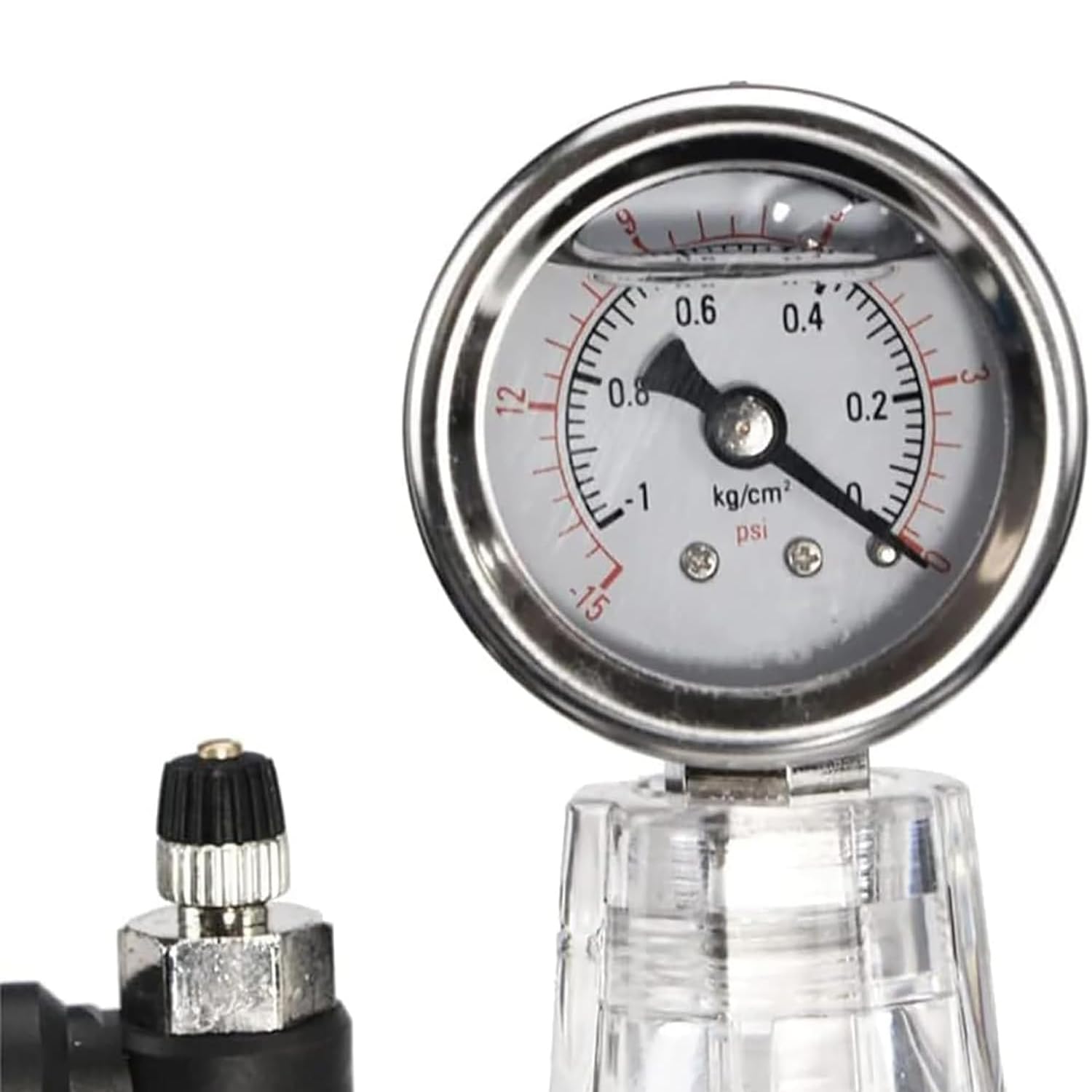 Vakuum-Exsikkator – 150 mm Acryl-Labor-Trocknerglas mit Manometer, Temperaturbereich: -25 bis 120 °C für Vakuumtrocknung und Lagerung