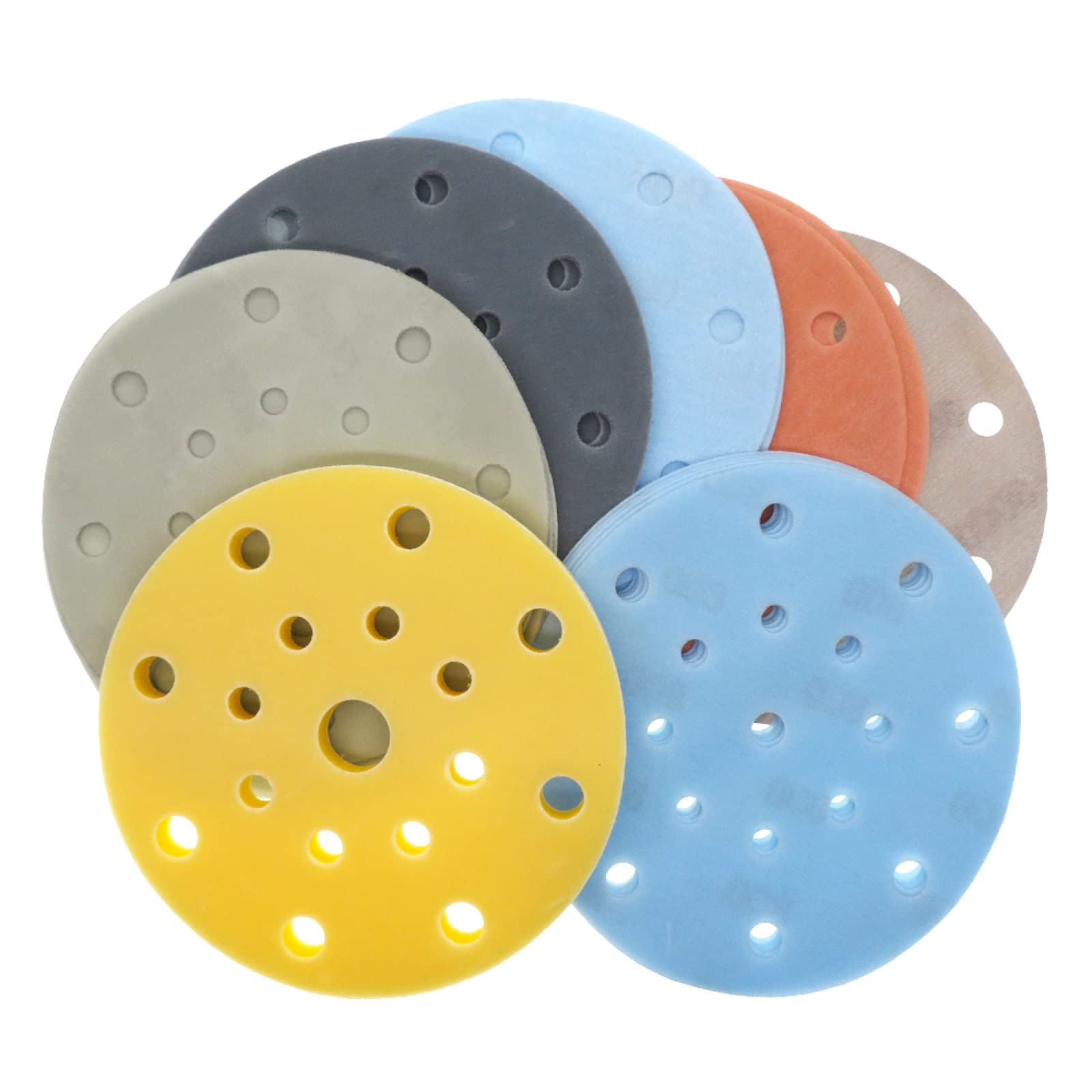 31 Uds. Disco De Lijado De Película Superfina De 6 Pulgadas Con Almohadilla De Interfaz Papel De Lija Suave Impermeable Para Lijado De Pintura Automotriz En Seco Húmedo
