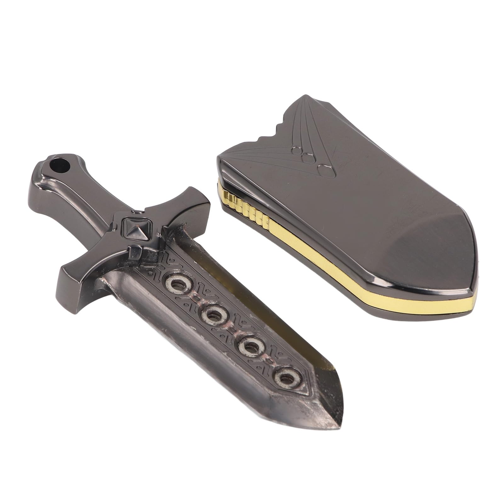Miecz Push Slider Metalowy Stop Fidget Zabawka Antystresowa