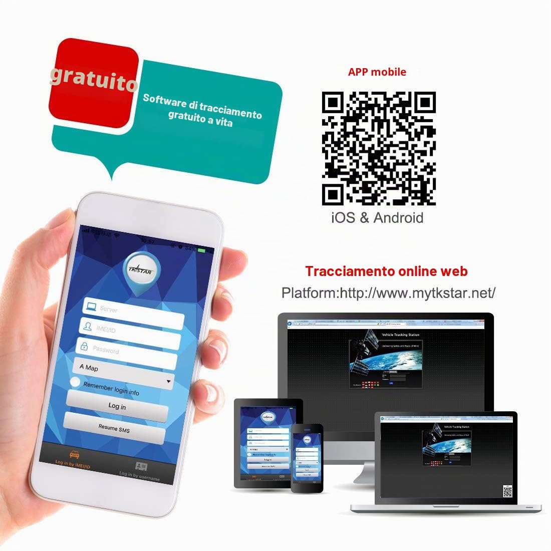 Localizzatore GPS professionale - Tracciamento in tempo reale impermeabile con allarme e APP gratuita - Localizzatore per camion, auto, moto, freezer, barca (5000 mah)