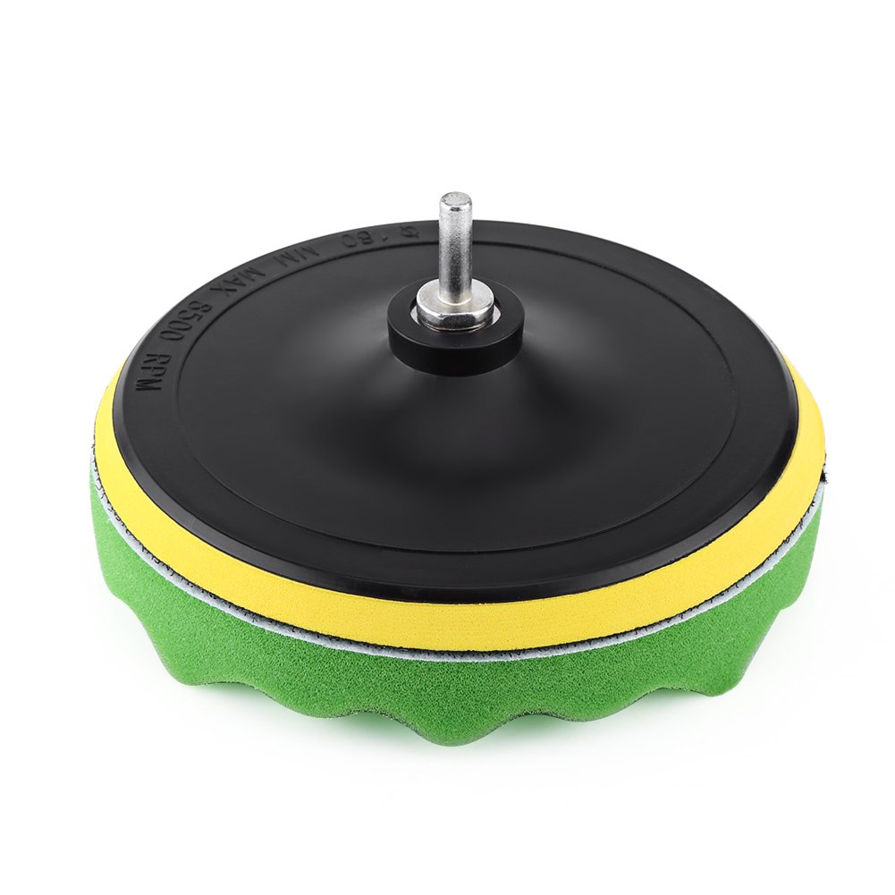 Tampone per lucidatura, 7 tamponi per lucidatura a colori 7 pollici Dia Maintenance Professional per auto Manutenzione e riparazione auto