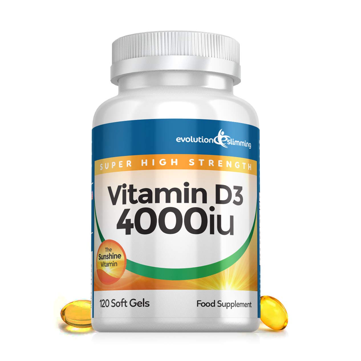 Vitamin D D3 4,000iu Super Strength Tablets, Evolution Slimming, 120 Tablets
