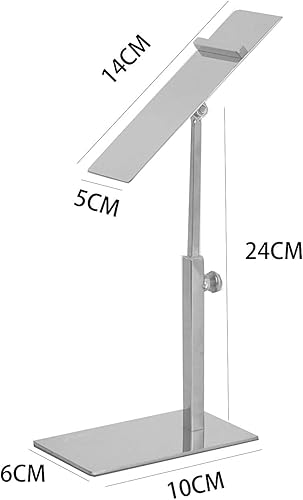 Miniatura 4 de 1 unids Moderno Oro Pulido Zapato Riser Sandalia Zapatería Tienda de zapatos de metal Soporte de exhibición Soporte de estante Altura ajustable